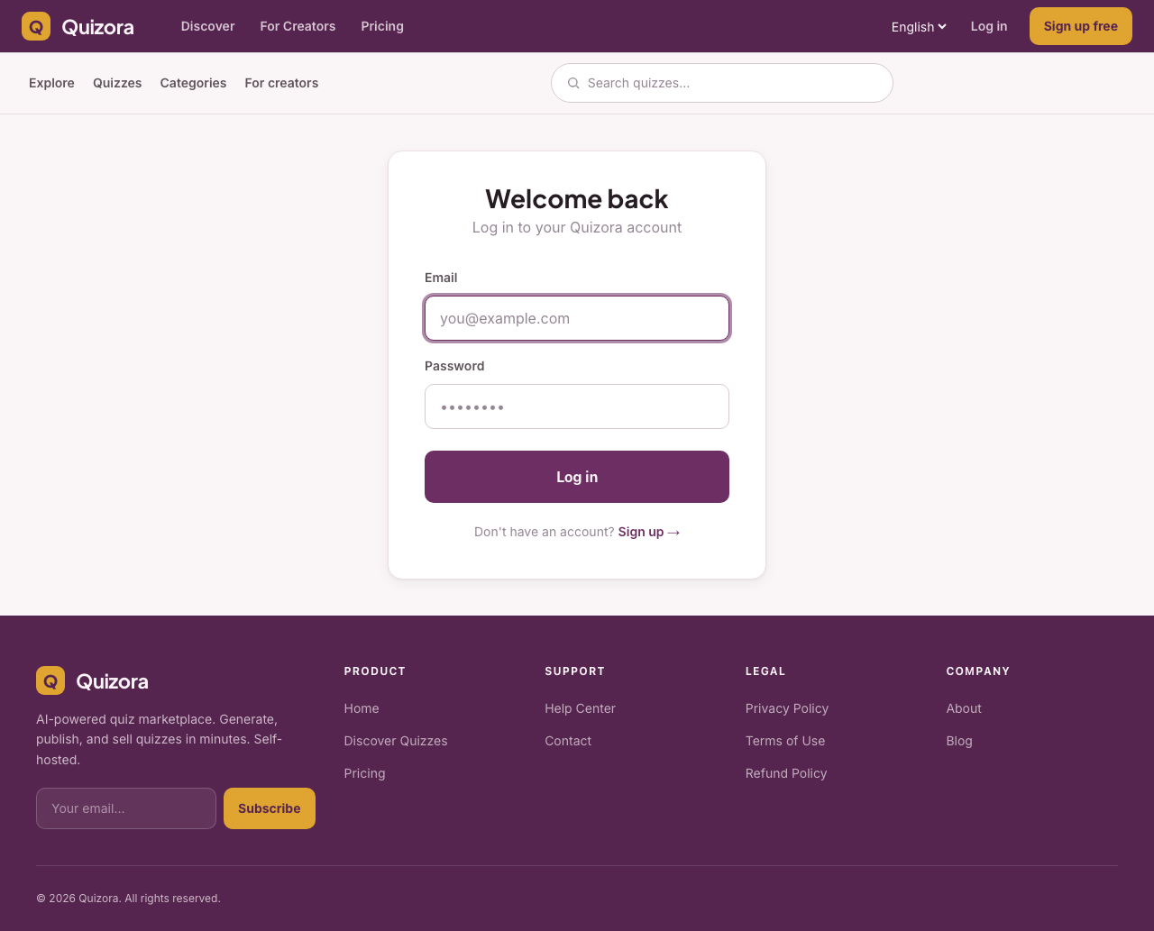 Customer Login